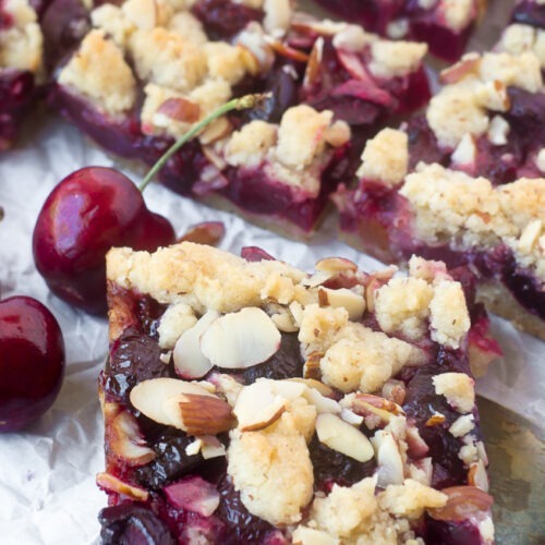 cherry almond bars