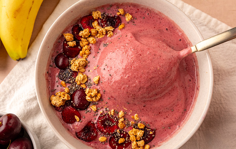 recipe desert Cherry Smoothie block
