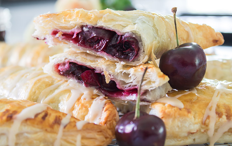 recipe dessert Cherry Turnovers block