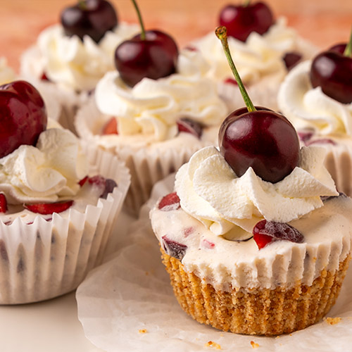 recipe dessert cherry icecream cupcake thumb