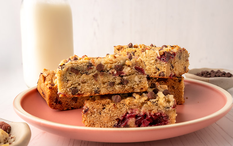 recipe dessert chocolate hazelnut bar block