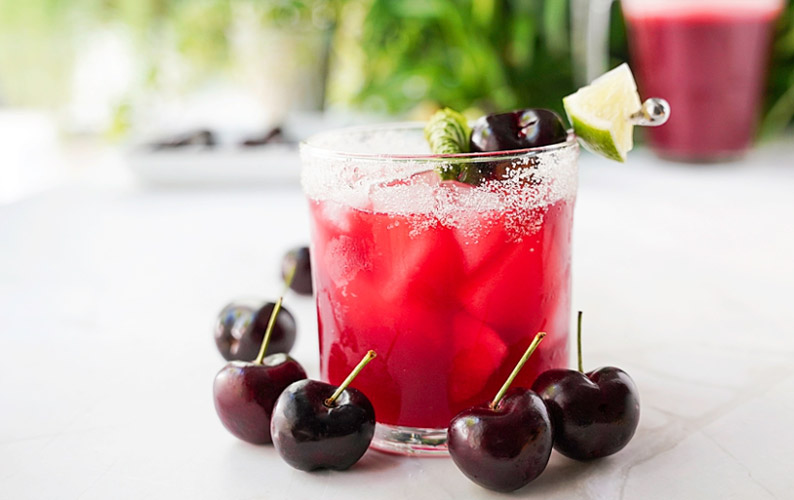 recipe drink Cherry Agua Fresca block