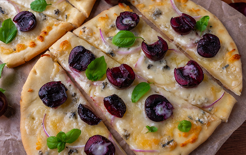 recipe entre gorgonzola flatbread block