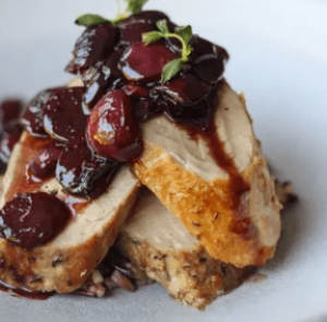 Roast Pork Tenderloin with Cherry Sauce Roast Pork Tenderloin with Cherry Sauce